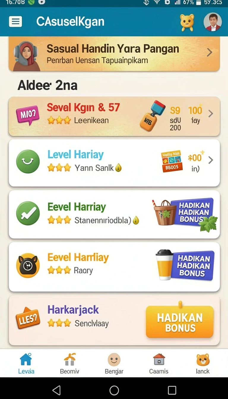 Tampilan antarmuka fj99 di Android
